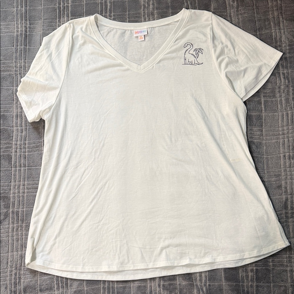LuLaRoe Christy dinosaur v neck